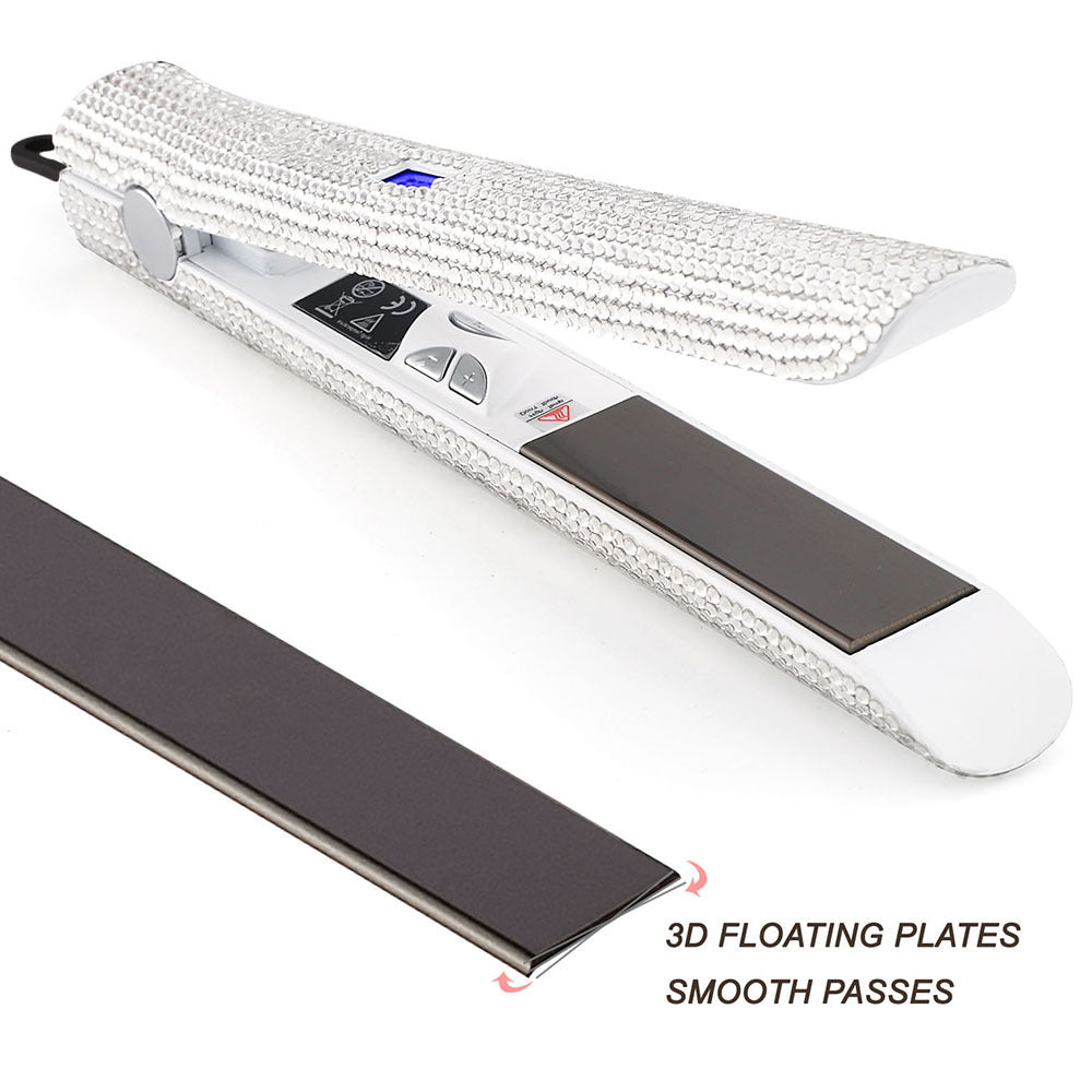 Professional Glitter Hair Flat Iron Titanium Plate Diamond Hair Straightener Crystal Hair Styling Hot Tools Professional Glitter Hair Flat Iron Titanium Plate Diamond Hair Straightener Crystal Hair Styling Hot Tools